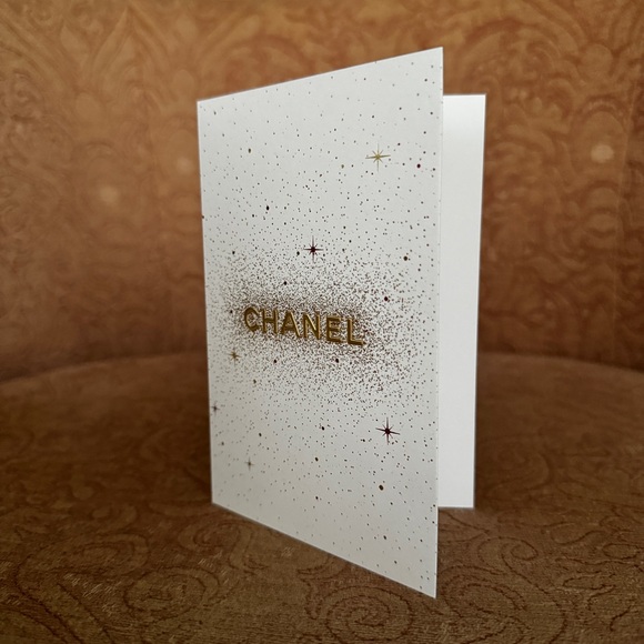 ✉️ Chanel White and Gold Greeting Card - Picture 5 of 6
